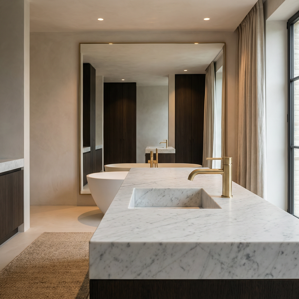 Altair Single Hole Single-Handle Bathroom Faucet in Brushed Gold, European Luxury Design