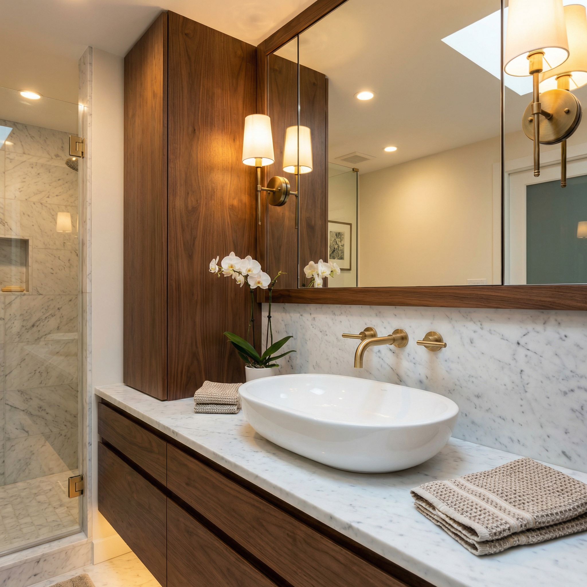 Oval Above-Counter Ceramic Vessel Sink, Glossy White, Modern European Design for Bathroom Vanity