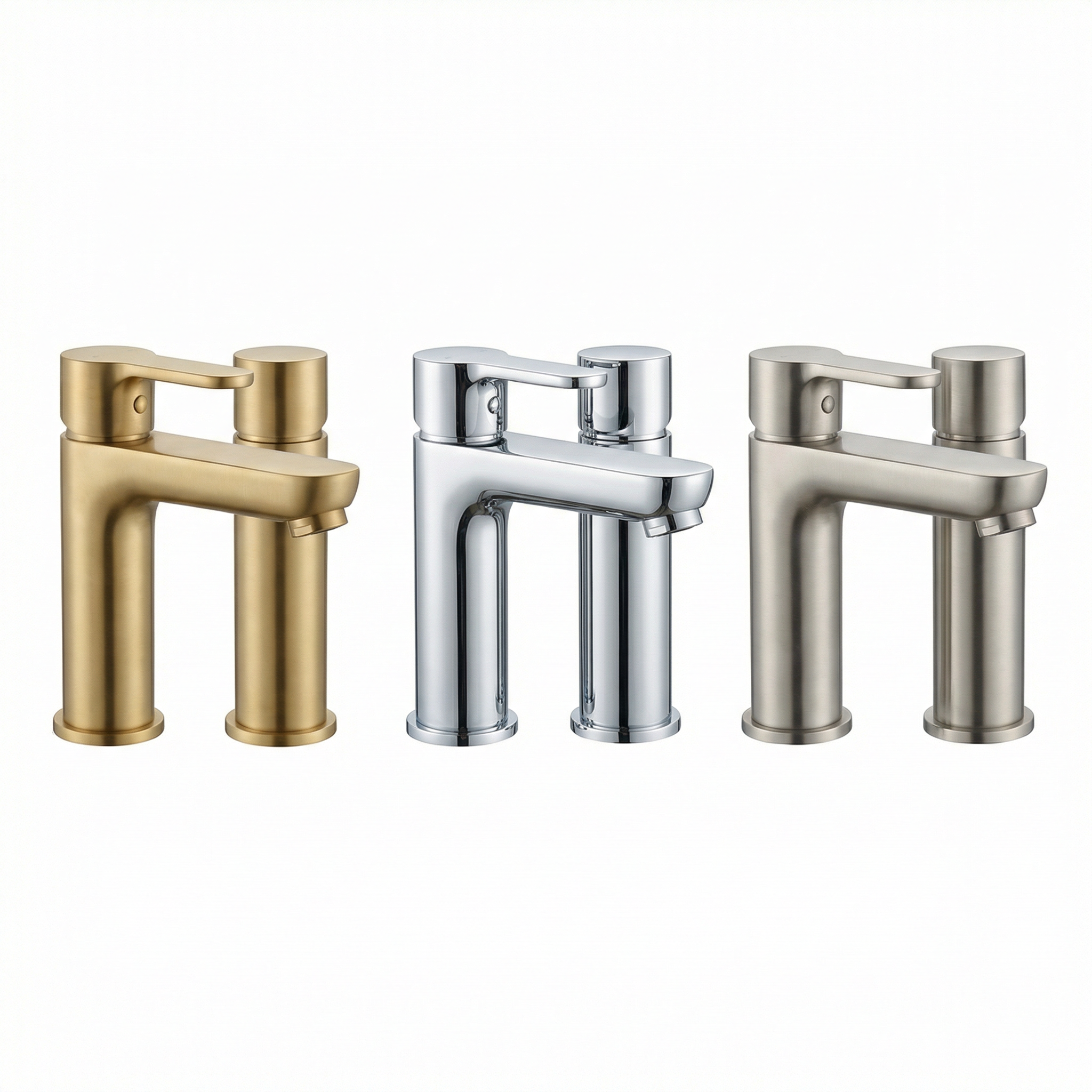 Altair Single Hole Single-Handle Bathroom Faucet in Brushed Gold, European Luxury Design