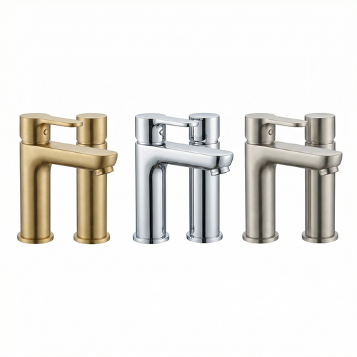 Altair Single Hole Single-Handle Bathroom Faucet in Brushed Gold, European Luxury Design